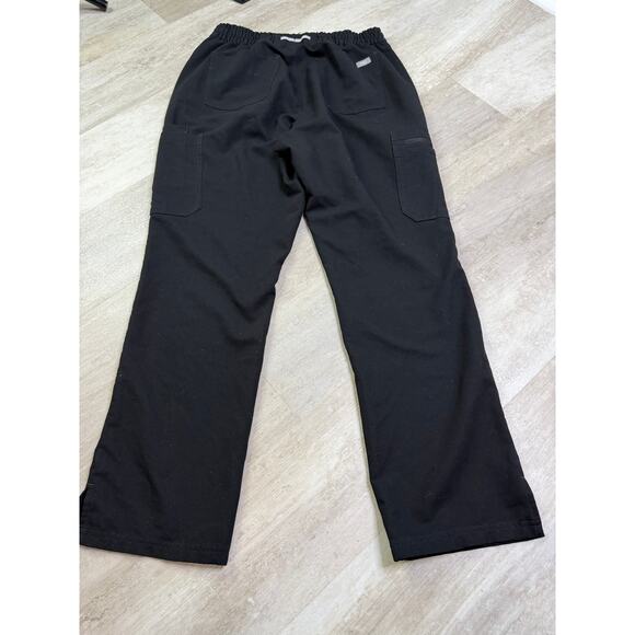 Figs High Waisted Dowa Scrub Pants Black Size Large #1001102 - Picture 6 of 6